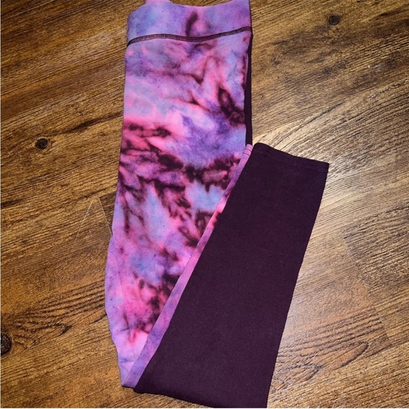 ⭐️Aerie Pink & Purple Custom Tie-Dye Cotton Stretch Legging Size M - Picture 9 of 9